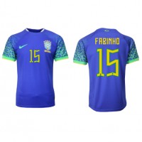 Brasilien Fabinho #15 Replika Bortatröja VM 2022 Kortärmad